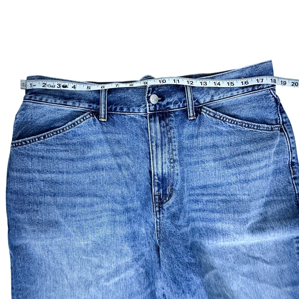 Madewell Denim Super Wide Leg Jeans Medium Wash Size‎ 32 - Picture 3 of 8